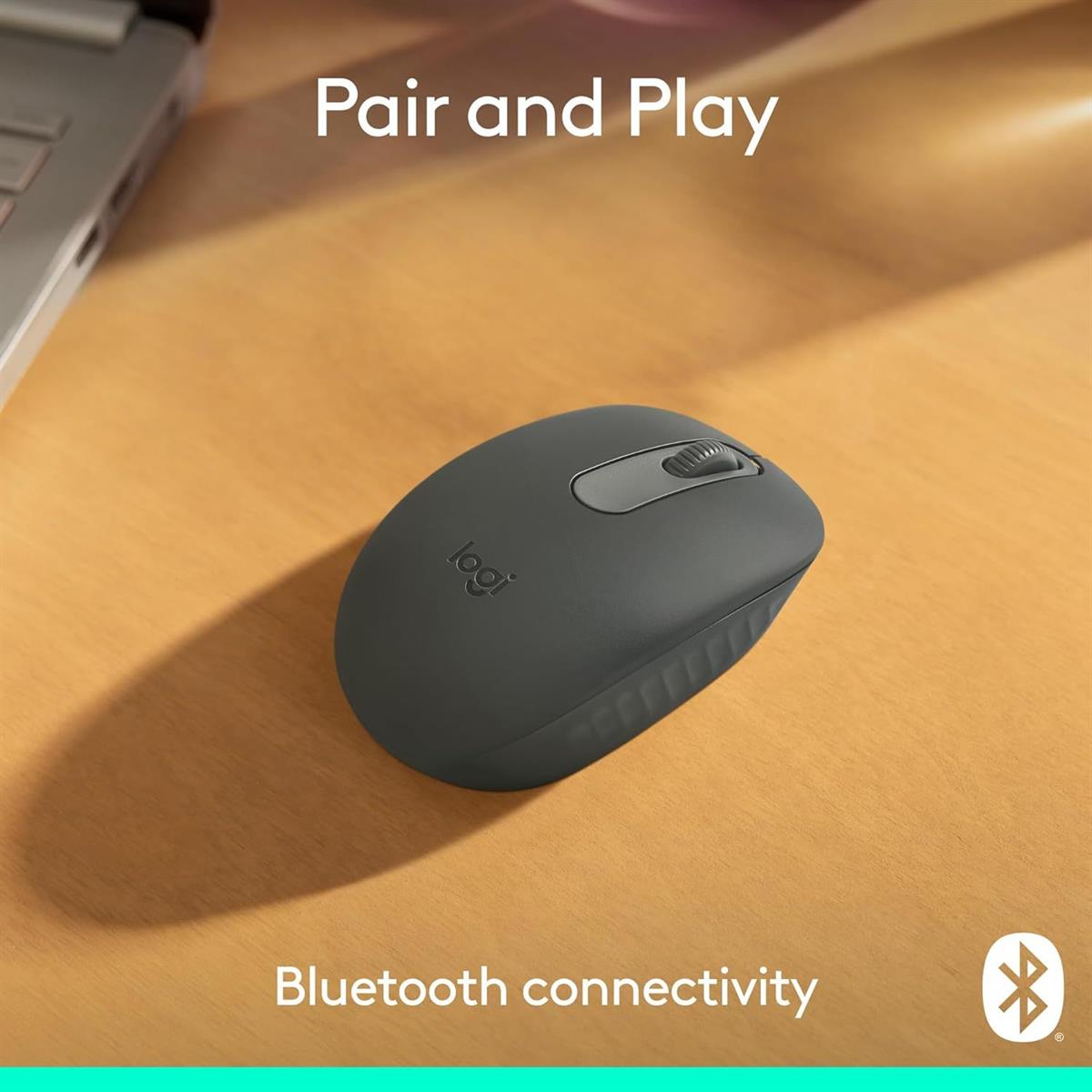 Logitech M196 Bluetooth Mouse – Black | White