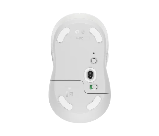 Logitech Signature M650 Wireless &amp; Bluetooth Mouse – White