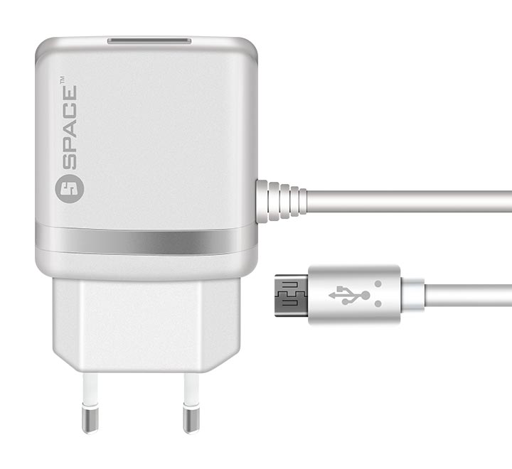 Space WC-105 Micro USB Cable 2.4A Wall Charger