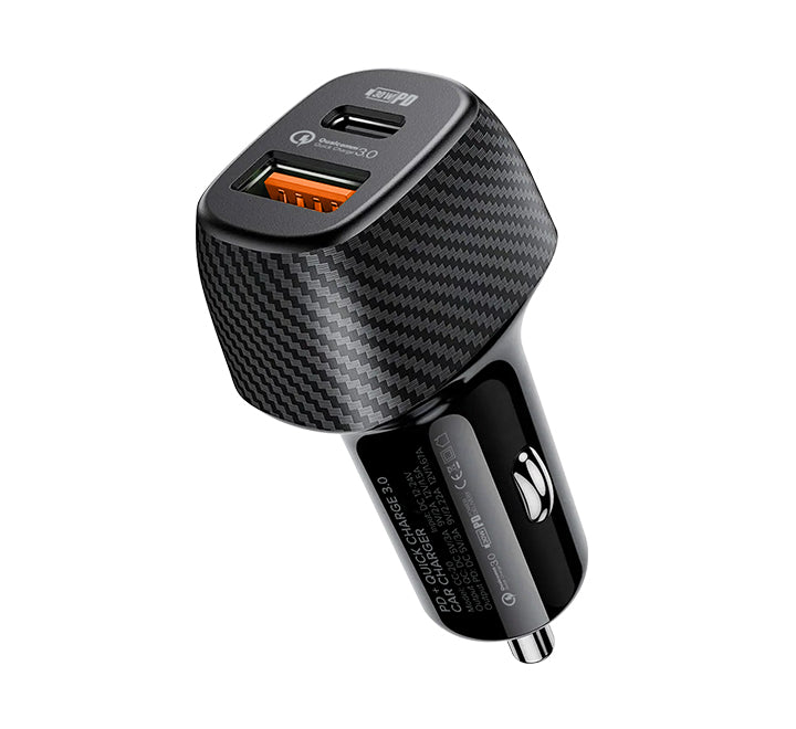 SPACE CC-20 30Watt Car Charger (Single Port + Type-C Port)