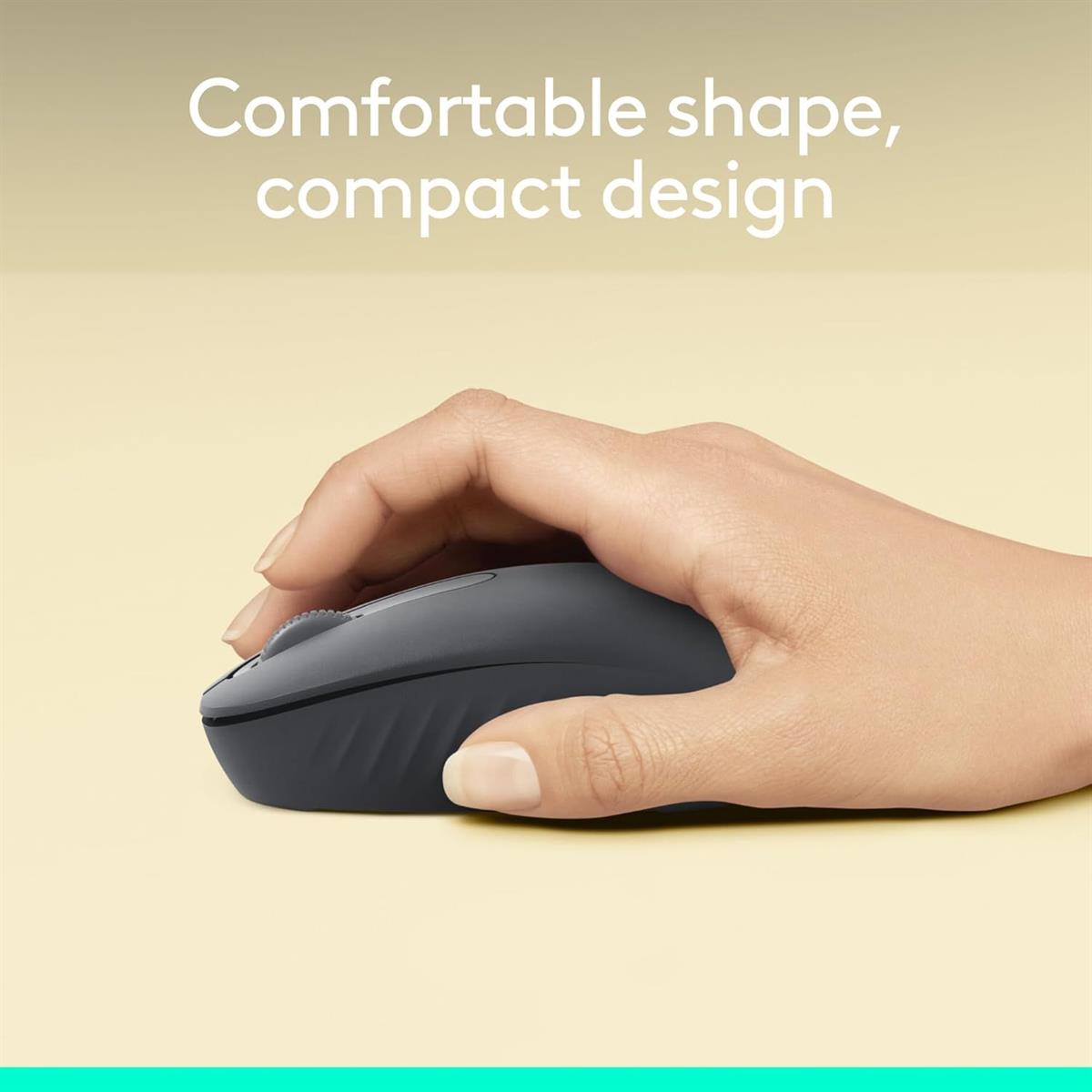 Logitech M196 Bluetooth Mouse – Black | White