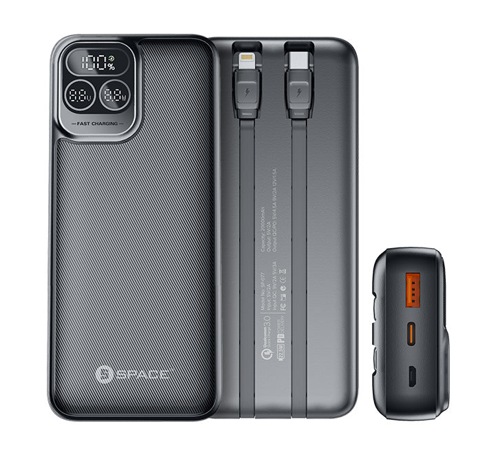 Space SP-077 Speed PD + QC 3.0 Power Bank 20000 mAh