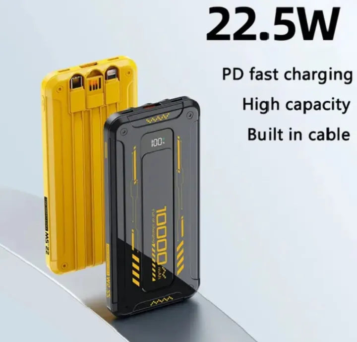 22.5 Watt PD Dual Fast Charging| 20000 MahPower Bank| 5 OutPots 3 Inputs| Super Fast Charging Power Bank For Android & IOS Phone Charger