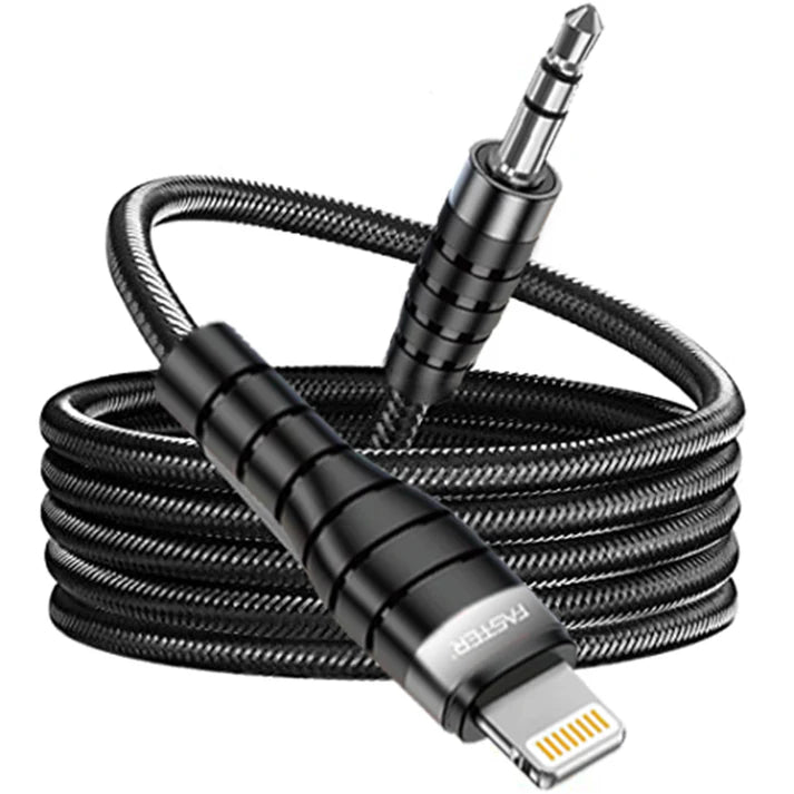 M1 AUX To IPHONE FASTER (M1 Audio Cable for Lightning to 3.5mm Port)