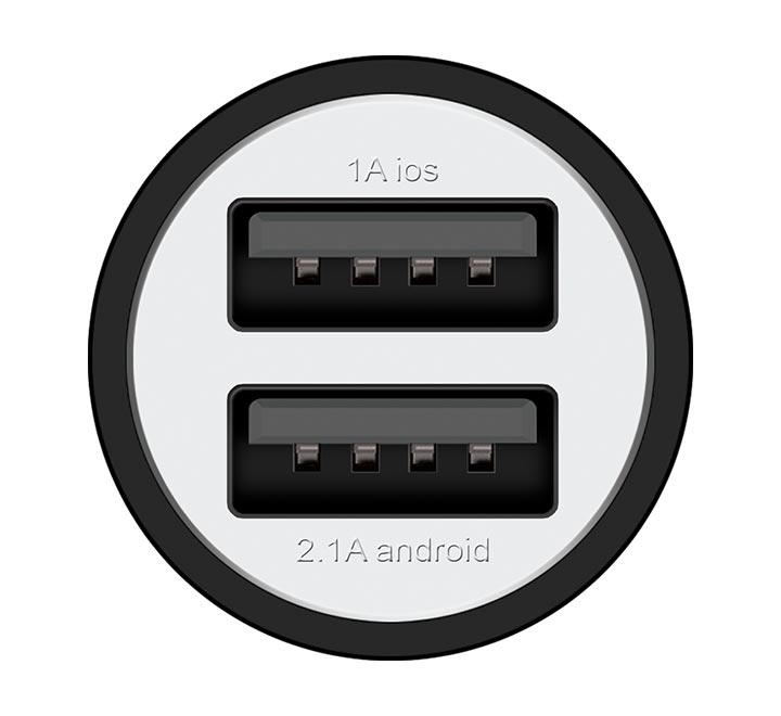 SPACE CC-155 DUAL USB PORT METAL Car Charger