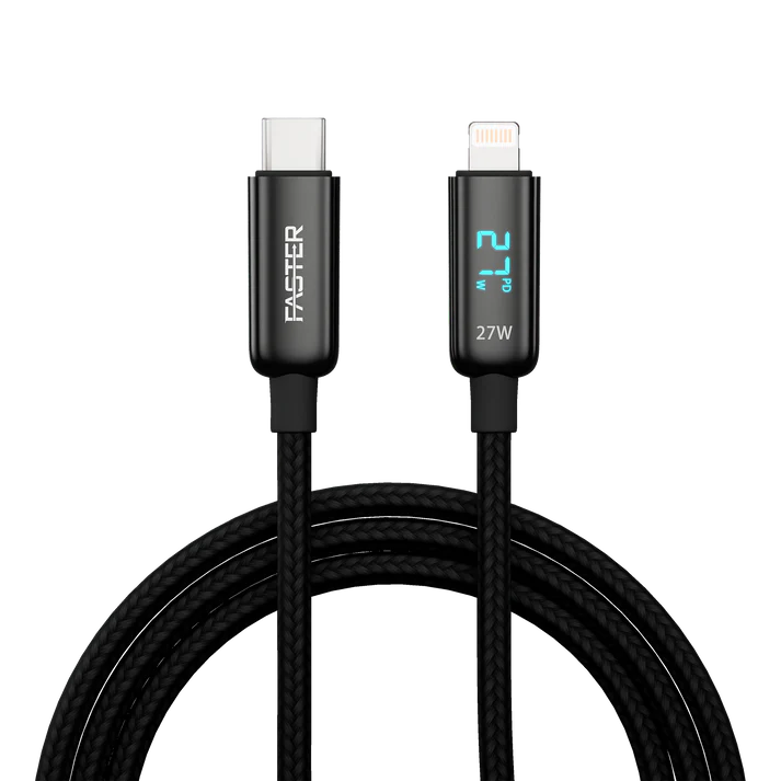 FASTER 27W USB-C TO LIGHTNINGDIGITAL DATA CABLE