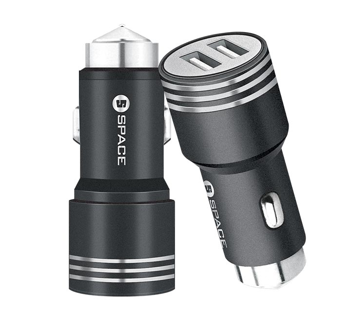 SPACE CC-155 DUAL USB PORT METAL Car Charger