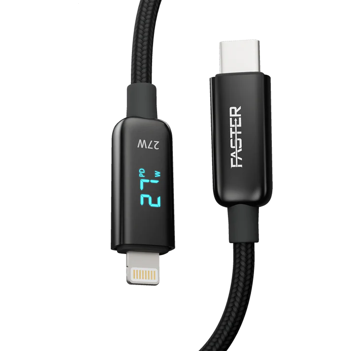 FASTER 27W USB-C TO LIGHTNINGDIGITAL DATA CABLE