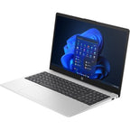 Laptop with a blue screen on a white background