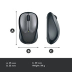 Logitech M235 Wireless Mouse | Sleek Grey 🖤, Vibrant Blue 🔵, Bold Red 🔴