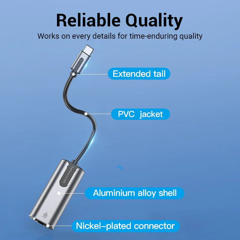 Vention USB-C to Gigabit Ethernet Adapter