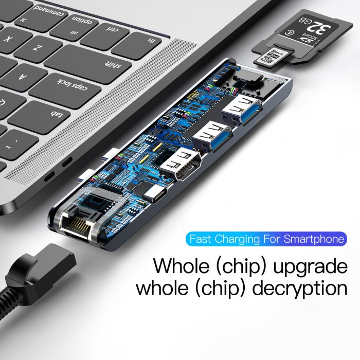 Baseus Thunderbolt C+ Pro Seven-In-One Smart Multifunctional Hub