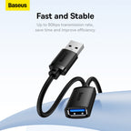 Baseus AirJoy Series USB3.0 Extension Cable Cluster Black