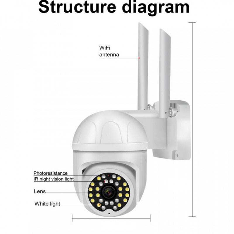 HB66 2MP PTZ WIFI SECURITY CAMERA 1080P