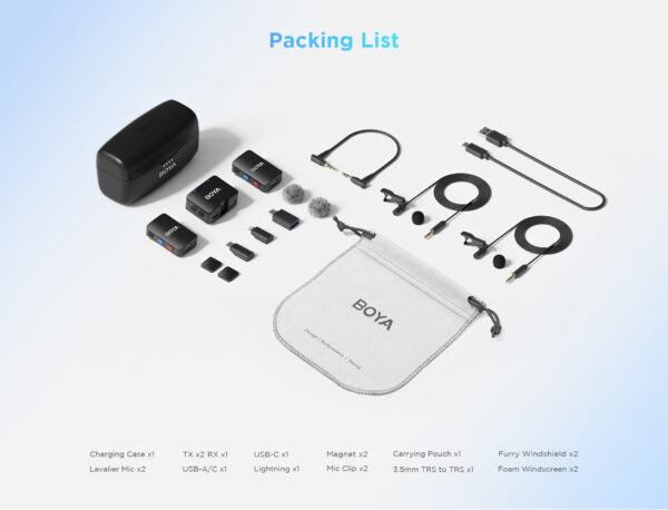 BOYAMIC All-in-One Dual Wireless Mic with On-Board RecodingWith 3 Year Warranty