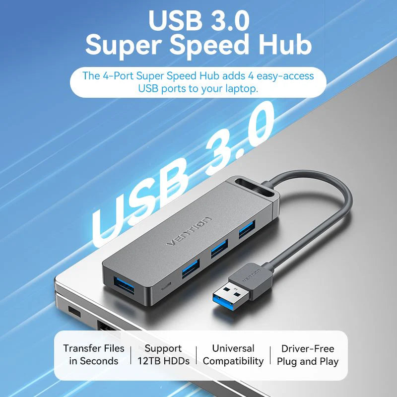 Vention 5-in-1 USB 3.0 Hub 1M