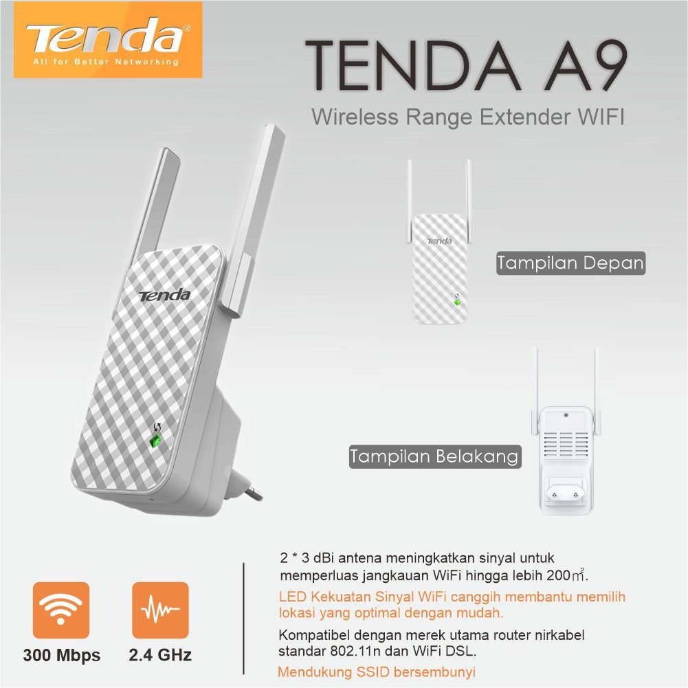 TENDA A9 RANGE EXTENDER