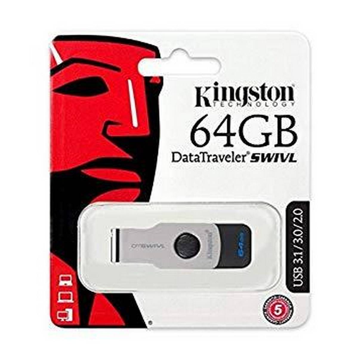 KINGSTON 64GB SWIVL USB