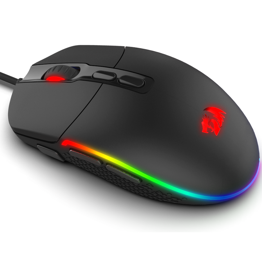 REDRAGON M719 INVADER GAMING MOUSE WITH FIRE BUTTON, 7 PROGRAMMABLE BUTTONS, RGB BACKLIT, 10,000 DPI