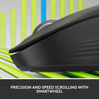 Logitech Signature M550 Regular Wireless Mouse Graphite The Logitech Signature M550 Regular Wireless Mouse in Graphite combines smart technology with everyday comfort. Designed for small to medium hands, it’s the perfect balance