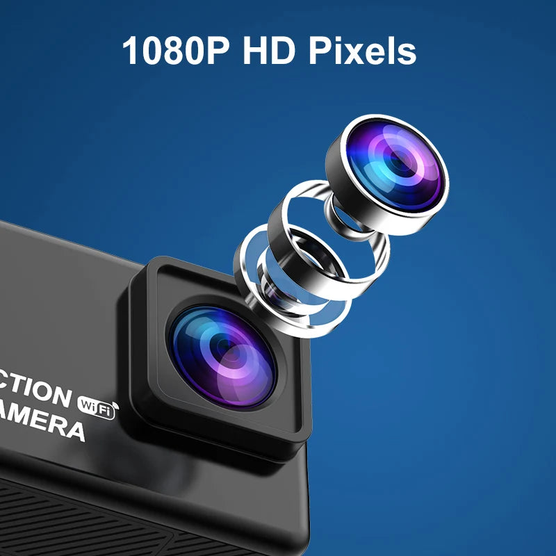 V22 4k Ultra Hd Mini Action Sport Camera Waterproof With Wifi & Touch Screen