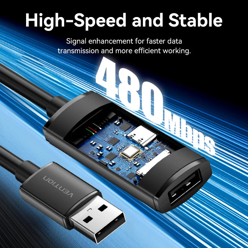 Vention USB 2.0 Active Extension Cable 10M