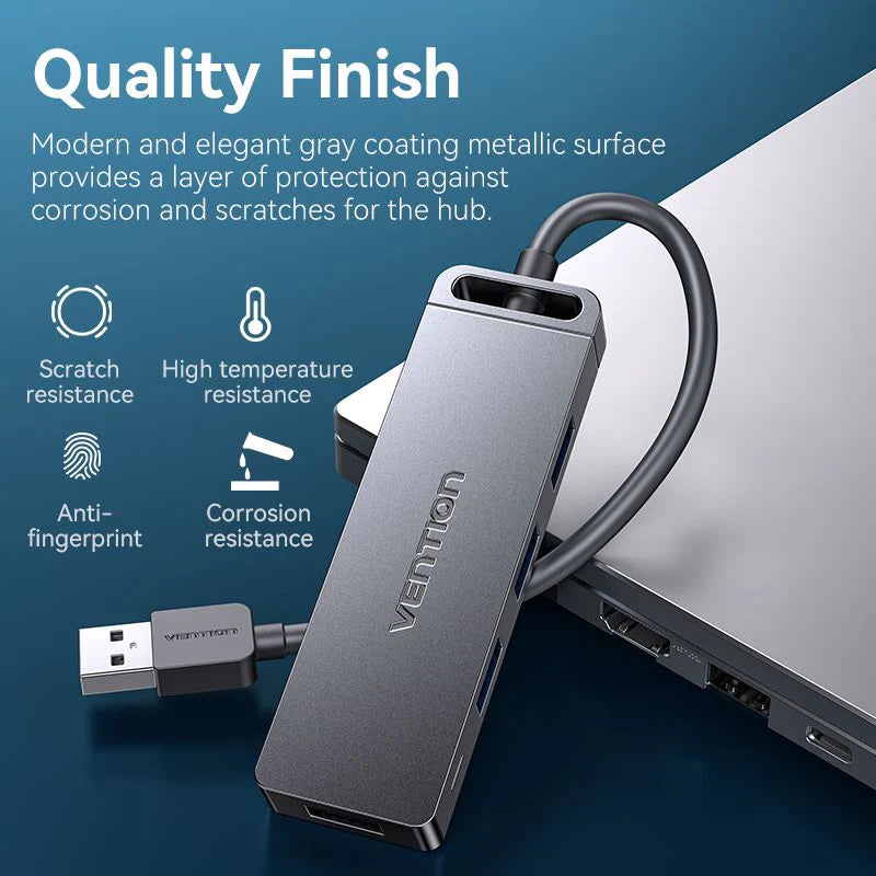Vention 5-in-1 USB 3.0 Hub 1M
