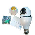 SPEED-X CA-E25 BULB CAMERA 1080P WIFI 360 DEGREE PANORAMIC NIGHT VISION TWO-WAY AUDIO MOTION DETECTION WITH V380 PRO APP