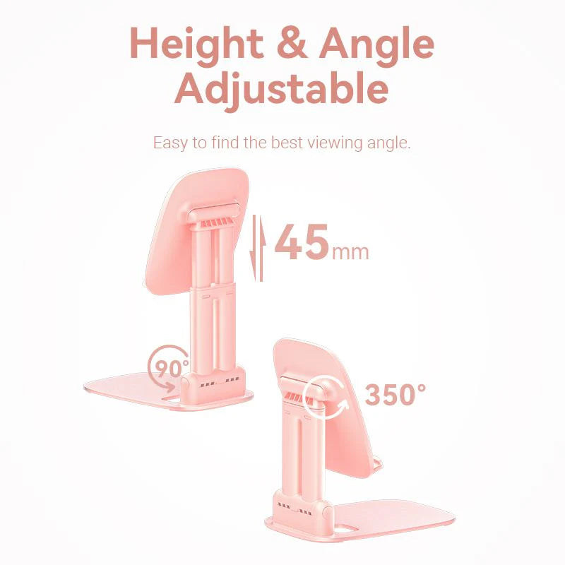 Vention Height Adjustable Tablet Stand for Desk Aluminum Alloy Type Pink