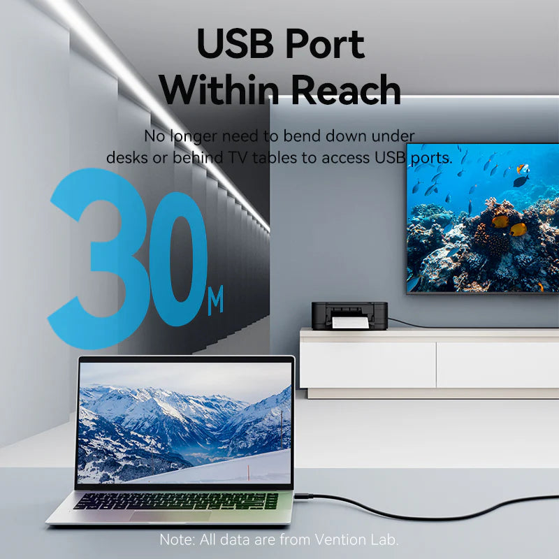 Vention USB 2.0 Active Extension Cable 10M