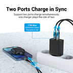 Vention 2-Port USB(A+C) Wall Charger (18W/20W) EU-Plug White