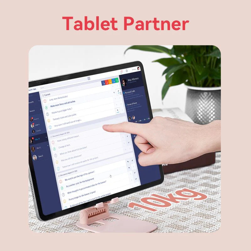 Vention Height Adjustable Tablet Stand for Desk Aluminum Alloy Type Pink