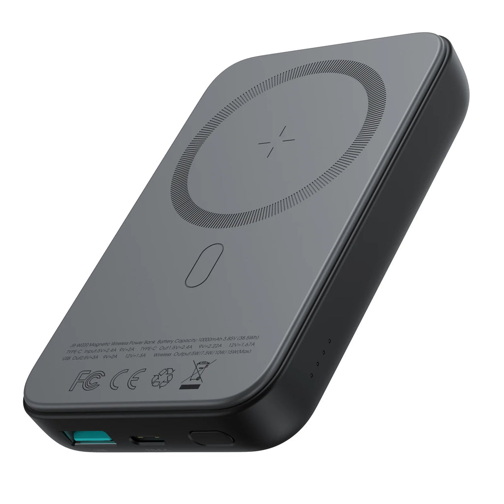 JOYROOM JR-W020 20w Wireless Power Bank 10000mah  Black & white