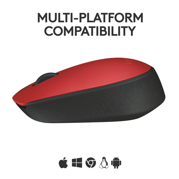 🎯 Logitech M171 Wireless Mouse Choose your style → Grey | Blue | Red