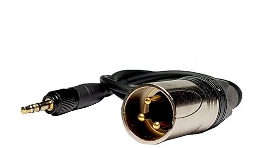 Boya input cable XLR male - 3.5mm TRS locking connector