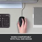 🖱️ B100 Optical USB Wired Mouse – Black