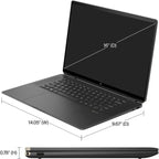 HP Spectre x360 16 AA0013dx - Intel Core Ultra 7 155H Processor 16-GB 1-TB SSD Integrated Intel ARC Graphics 16" WQXGA 1600p IPS UWVA 48-120Hz MicroEdge Touchscreen Convertible Display DTS:X Ultra Audio Backlit KB FPR TPM W11 (Nightfall Black, NEW)