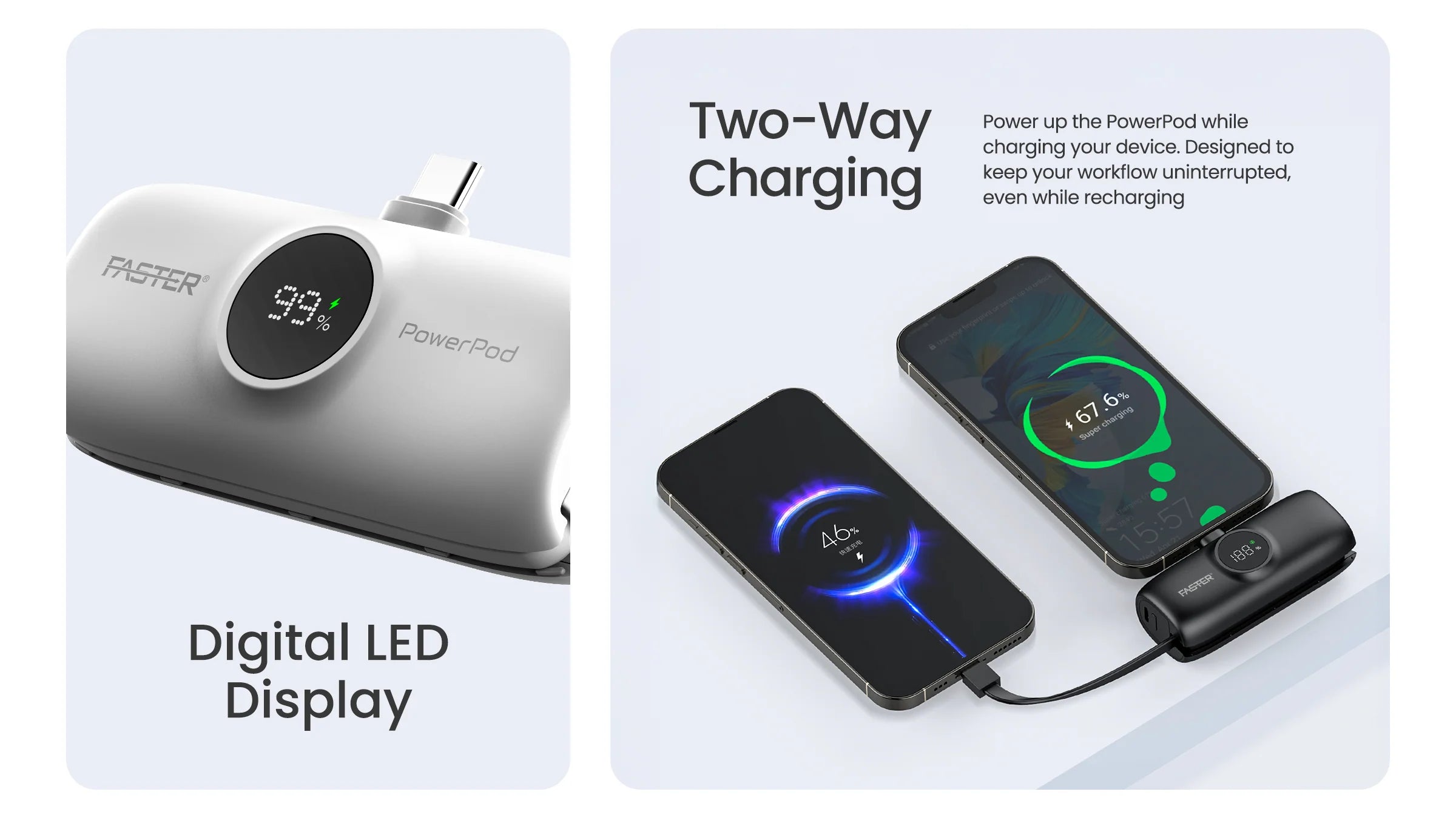 Faster PowerPod S5K 5000mAh Powerbank