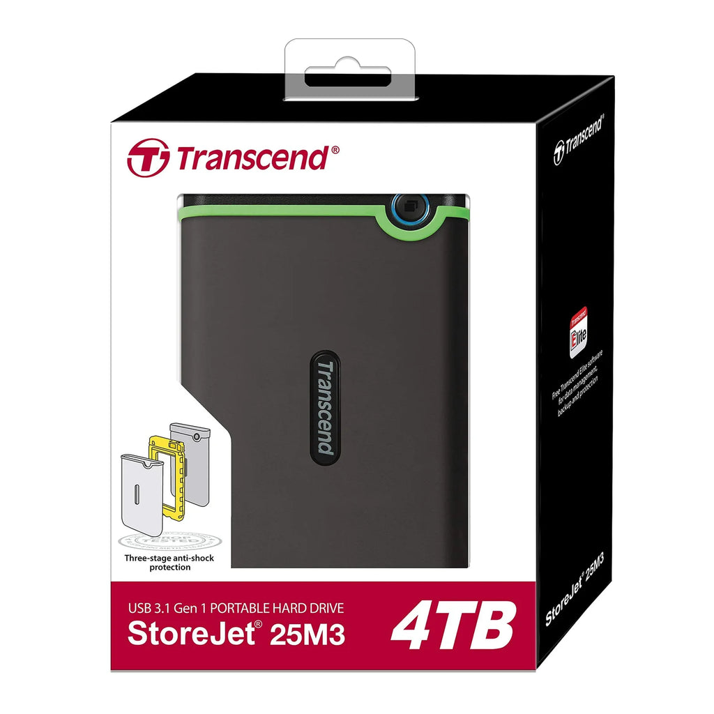TRANSCEND EXTERNAL HARD DRIVE 4TB