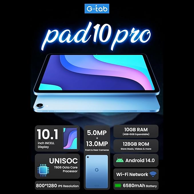 G-tab Mobile Pad 10 Pro 4+6/128GB
