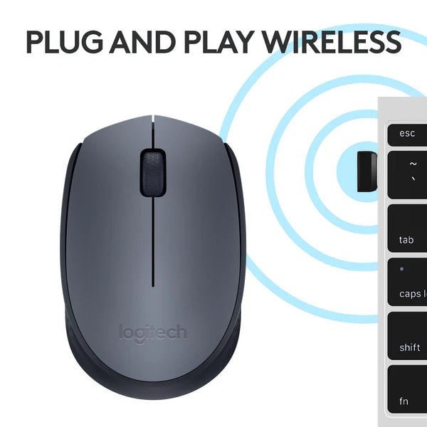 🎯 Logitech M171 Wireless Mouse Choose your style → Grey | Blue | Red