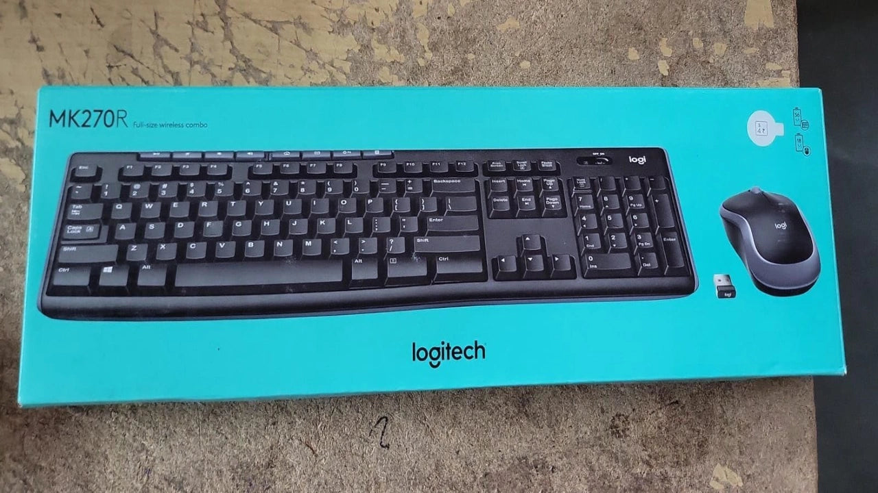 Logitech MK275 Wireless Keyboard and Mouse Combo – Black