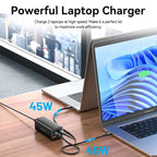 Vention 4-Port USB (C+C+A+A) GaN Charger (100W/100W/18W/18W) EU-Plug White