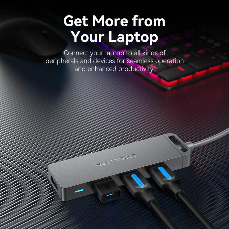 Vention 5-in-1 USB 3.0 Hub 1M