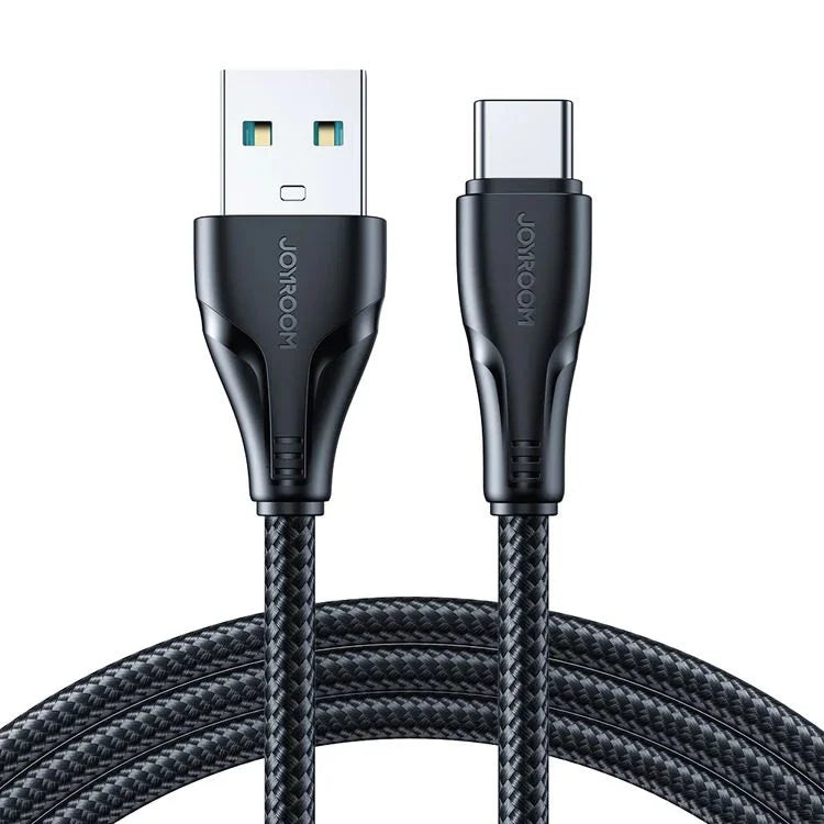 JOYROOM S-A11 SURPASS SERIES 3A USB-A TO TYPE-C FAST CHARGING DATA CABLE 1.2M-BLACK