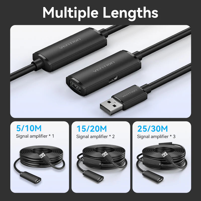 Vention USB 2.0 Active Extension Cable 10M