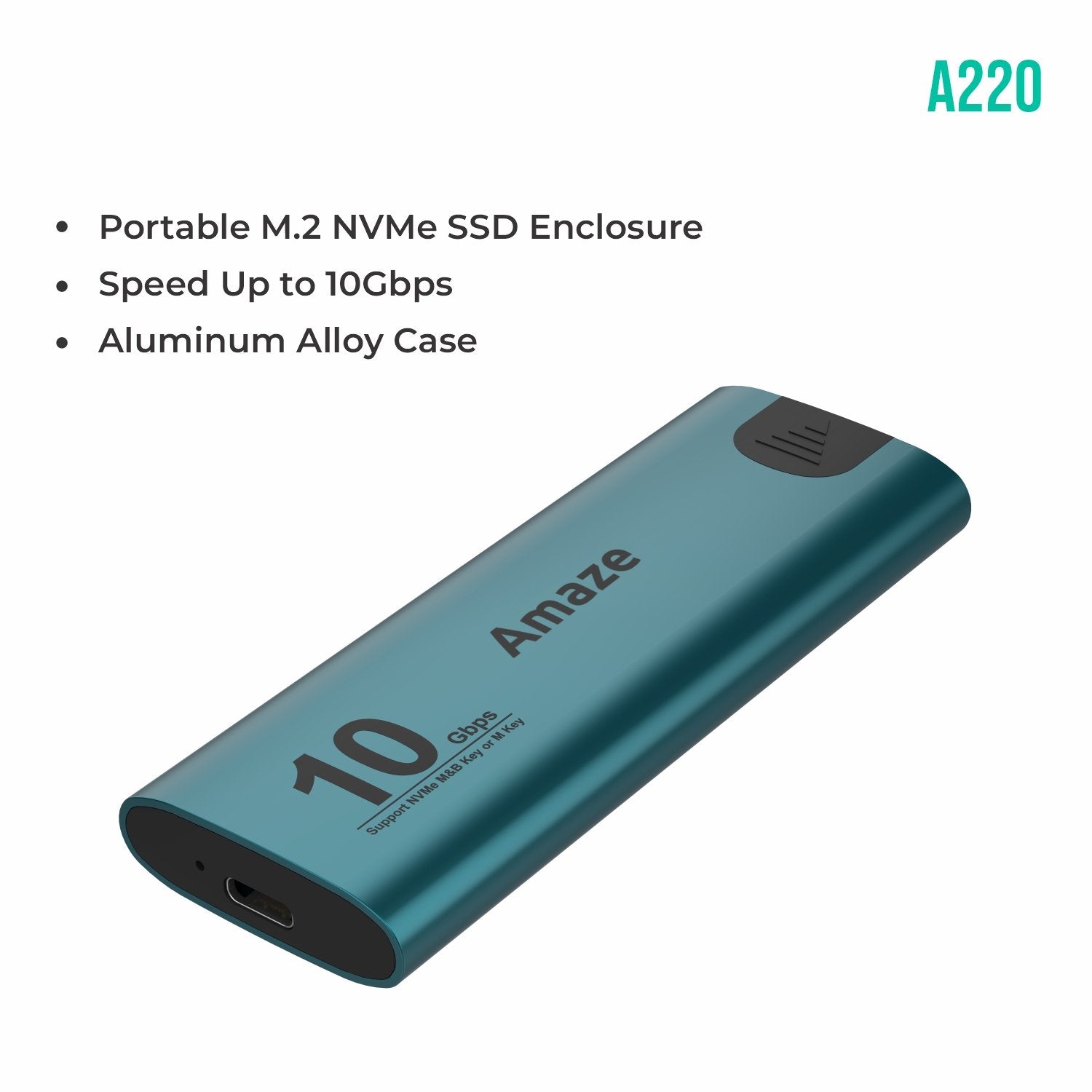 AMAZE PORTABLE M.2 NVME SSD ENCLOSURE 10G A220