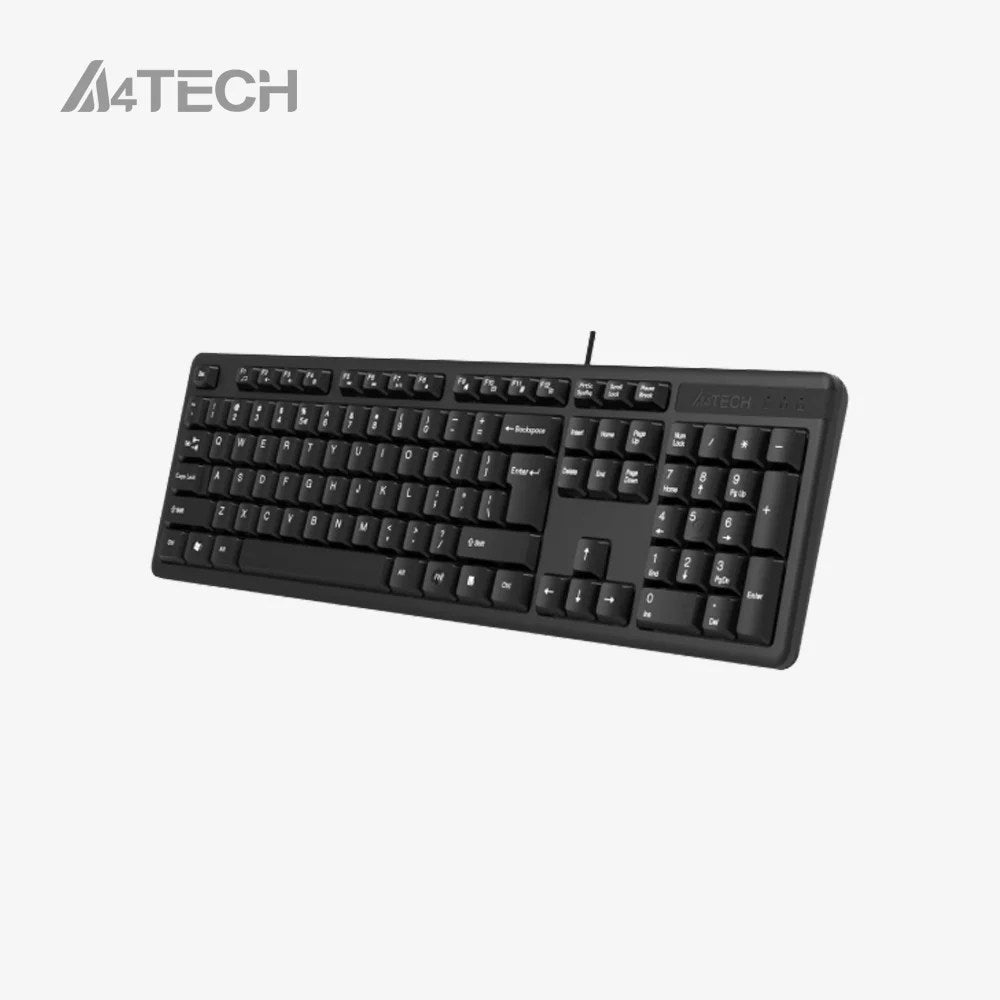 A4Tech KK-3 Wired Multimedia Keyboard – Comfort Silicon Membrane, Laser Inscribed Keys & Spill-Resistant Design