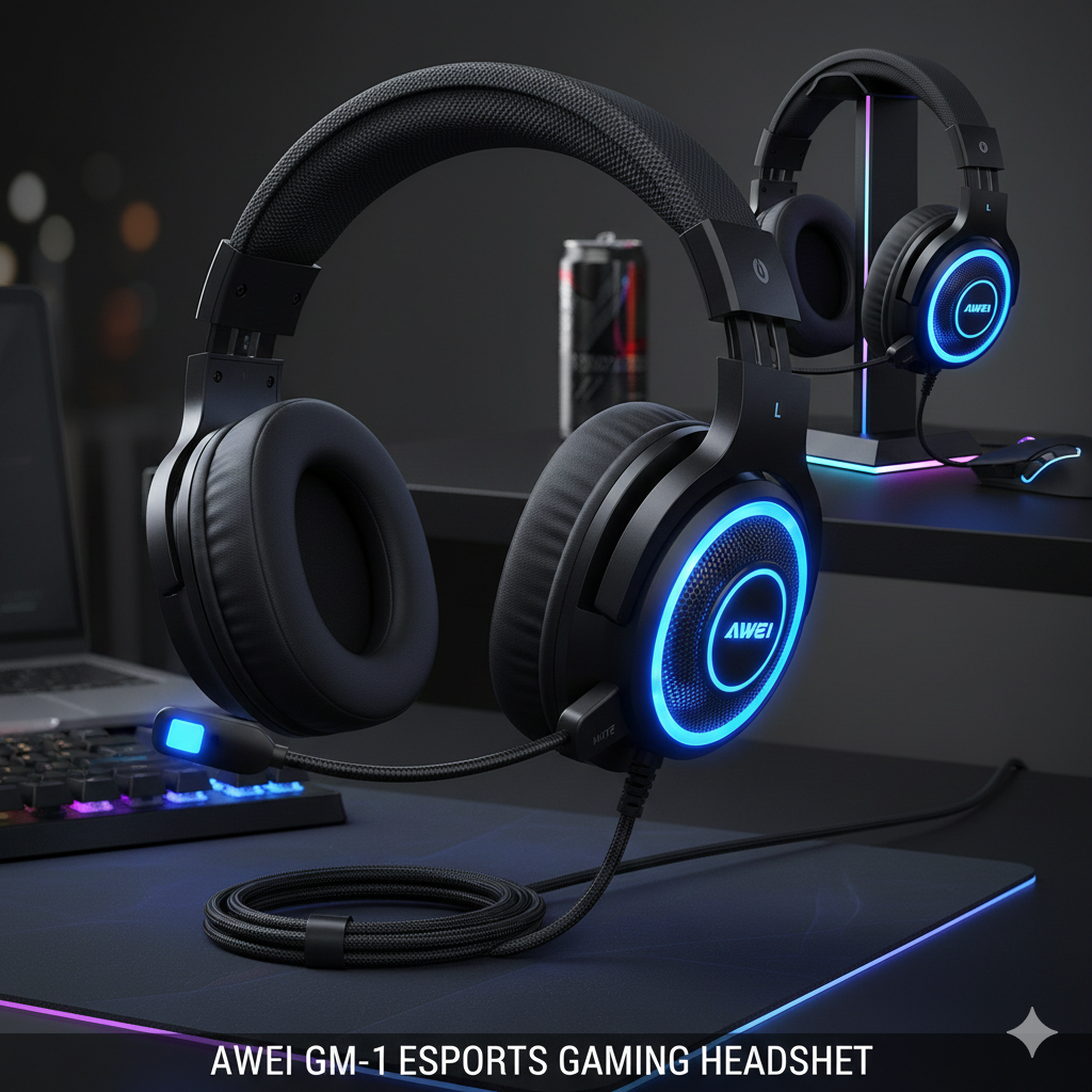 Awei GM 1 Esports Gaming Headset – Immersive Sound & Comfort