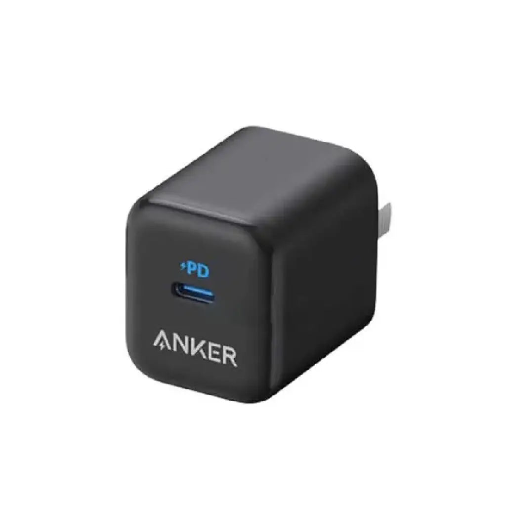 Anker 20W USB C PD wall charger black color compact fast charging power adapter